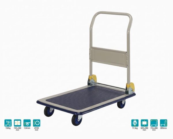 عربة نقل بضائع يدوية بريستار Prestar يابانية – حمولة 150 كجم - تاج الهفوف للرفوف